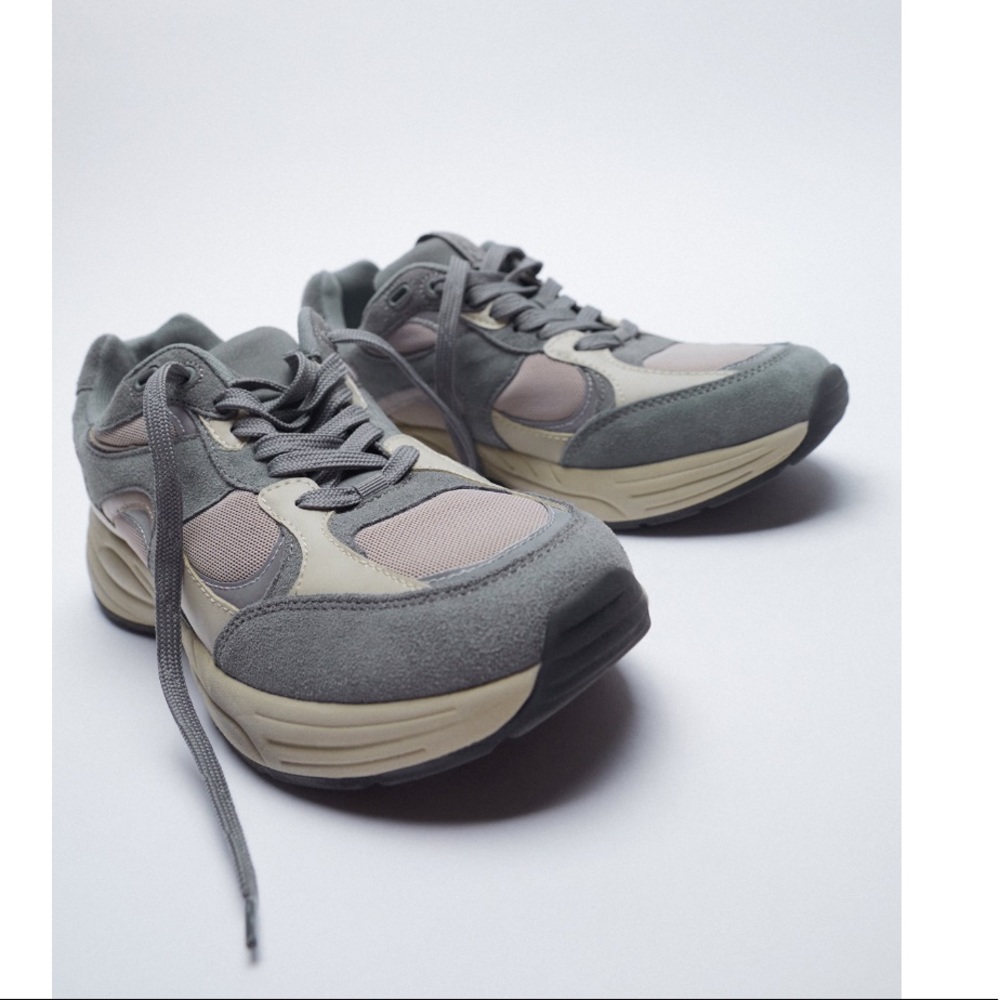 Zara Gray Thick sole sneakers - Picture 5 of 7